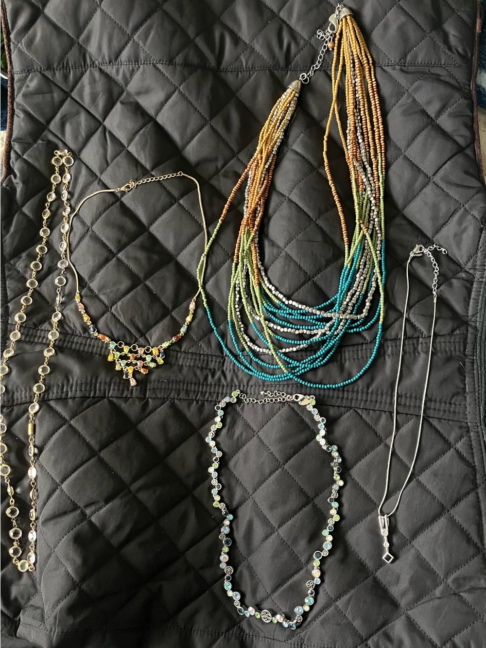 5 necklaces